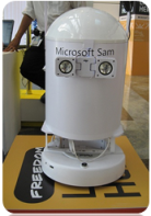 Sam, programmed using Robotics Studio